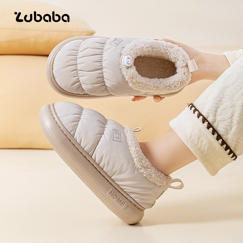 zhubaba秋冬新款防水外穿棉鞋