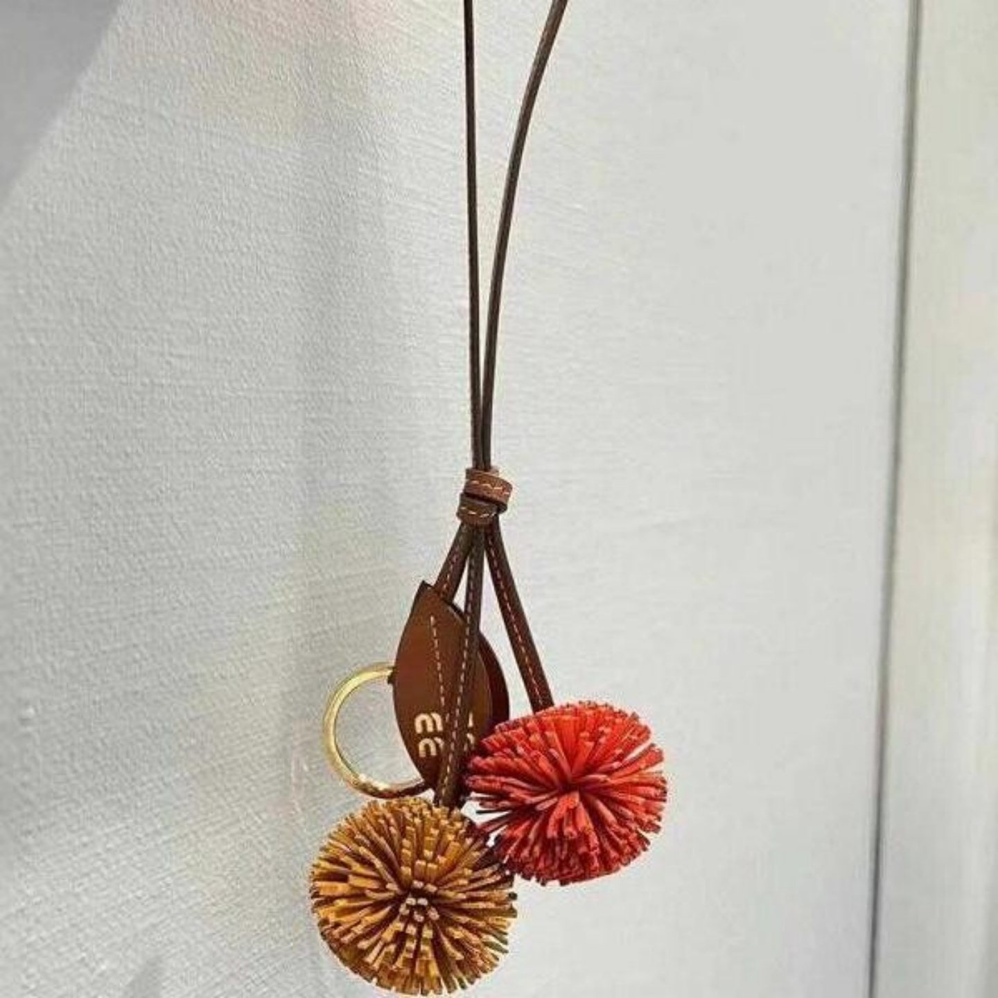 适配MIU系包配饰挂件皮质吊坠