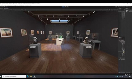 unity3d博物馆美术馆展厅场馆场景模型