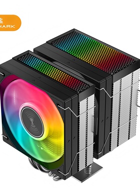 JIUSHARK九鲨JF400mini不挡内存CPU散热器双塔扇逆重力管15代AMD