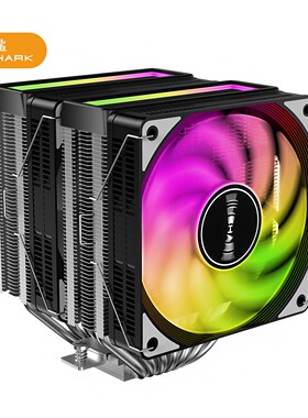 JIUSHARK九鲨JF300ARGB双风扇7热管CPU散热器AMD13代风冷12代1700