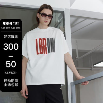 49PERCENT短袖潮男女条码T恤
