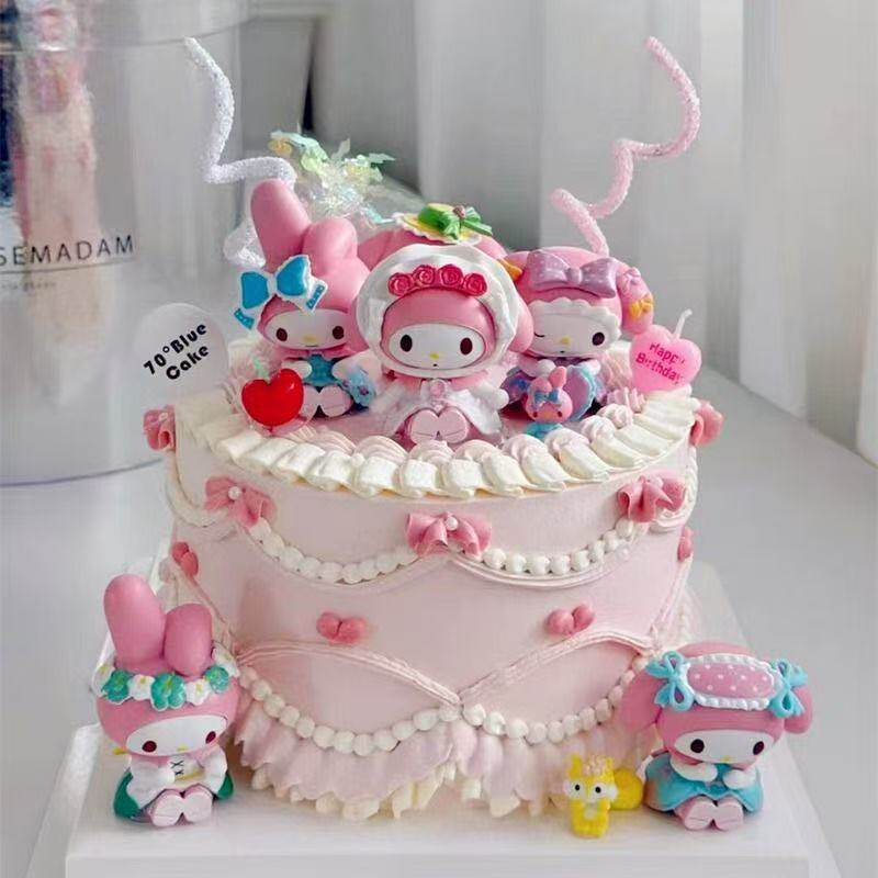 库米蛋糕摆件生日装饰烘焙装饰插件
