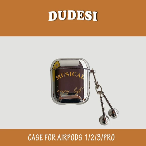 Apple, креативный золотой совместимый защитный чехол с буквами, беспроводные наушники, bluetooth, защита при падении