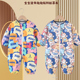 宝宝连体罩衣爬行服婴儿一体式 连身护衣儿童防脏学步爬爬服春秋