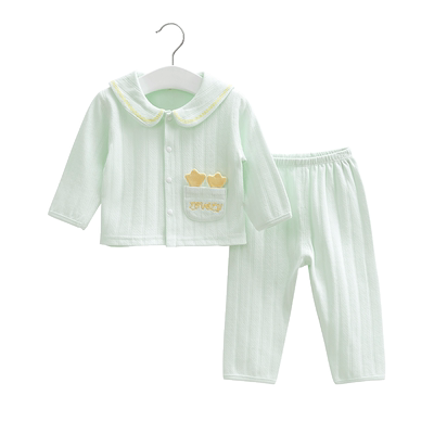 纯棉男女宝打底内衣套装四季