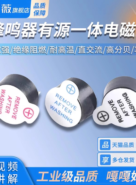蜂鸣器有源一体电磁式 0905扬声器 喇叭 电磁式3V/5V12V报警器