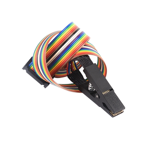 CH341A/B编程器免拆测试夹SOP8/16BIOS烧写线IC测试线芯片烧录座