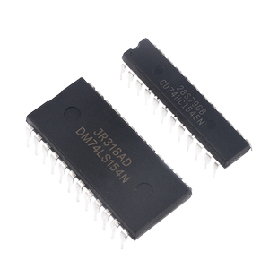 CD74HC154EN/SN74LS154N直插窄体/宽体74HC154解码芯片IC DIP-24