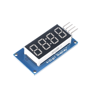 4位数码管显示模块 TM1637驱动电子积木带时钟点 LED亮度可调时钟