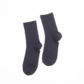 饰 太系列男黑色中筒袜舒适透气纯色均码 袜子
