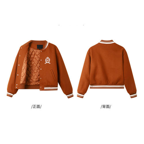 专柜价1389【YU】剪标学院风刺绣棒球服宽松棉衣X36245/文-101