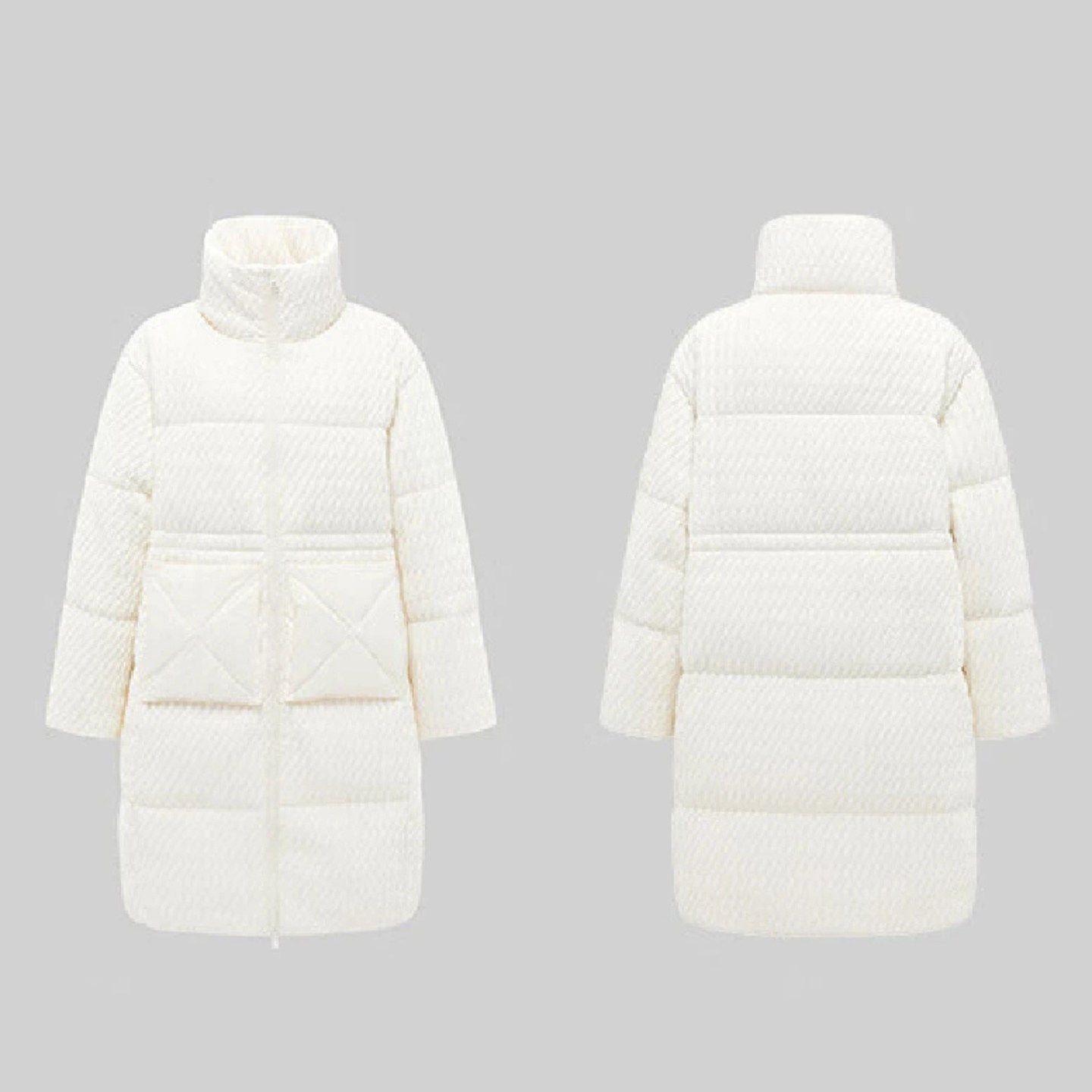 太系列剪标秋冬新款女士中长款肌理感羽绒服MZ4652/羽-32
