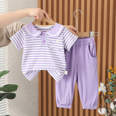 2026新款 时髦洋气童装 夏季 短袖 网红衣服 女童套装 小童宝宝夏装 夏款