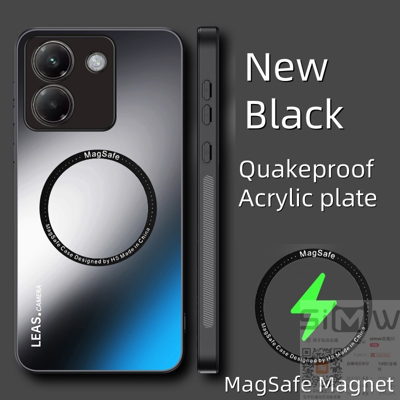 适用于小米pocom7pro手机壳Xiaomi POCO M7Pro 5G亚克力保护套5G全包镜头p0c0引磁吸copoo男女pcoM7新款七por