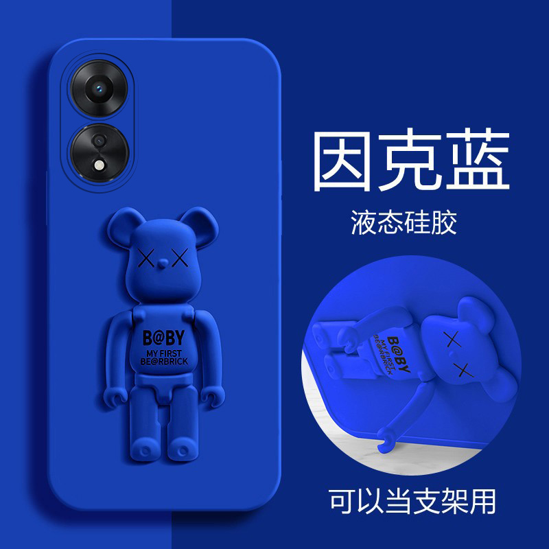 oppoa1x手机壳OPPO A1X液态硅胶套5G全包镜头PHJ110软opa1x防摔oopoa1x立体熊opooa1x支架0pp0可爱alx网红aix 3C数码配件 手机保护套/壳 原图主图