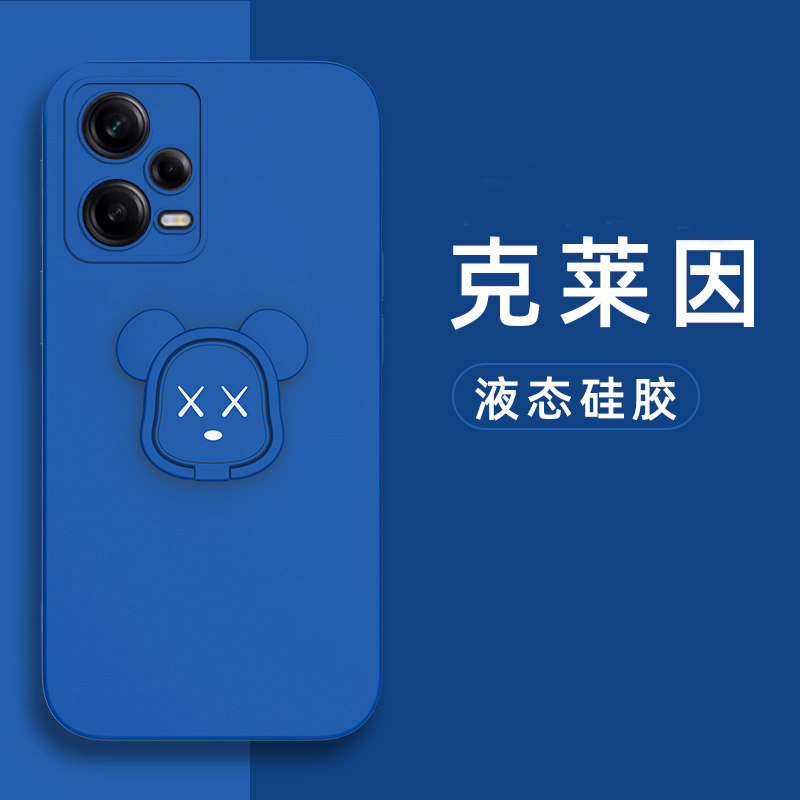 红米note12Pro液态硅胶暴力熊壳