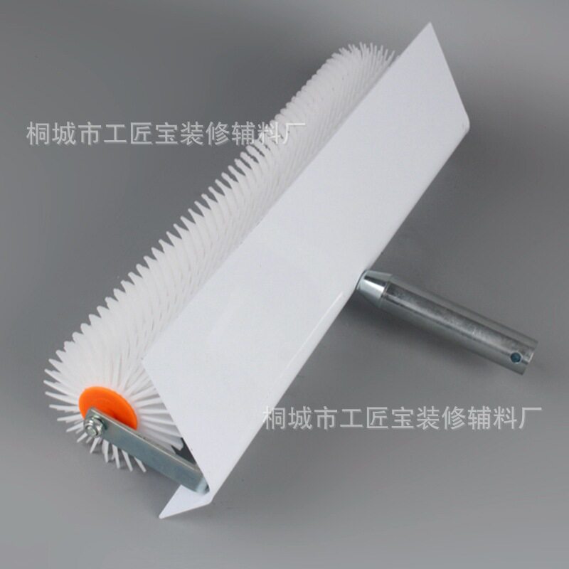 带挡板消泡滚筒刷水泥自流平防溅板除泡滚子石膏基自流平放气滚