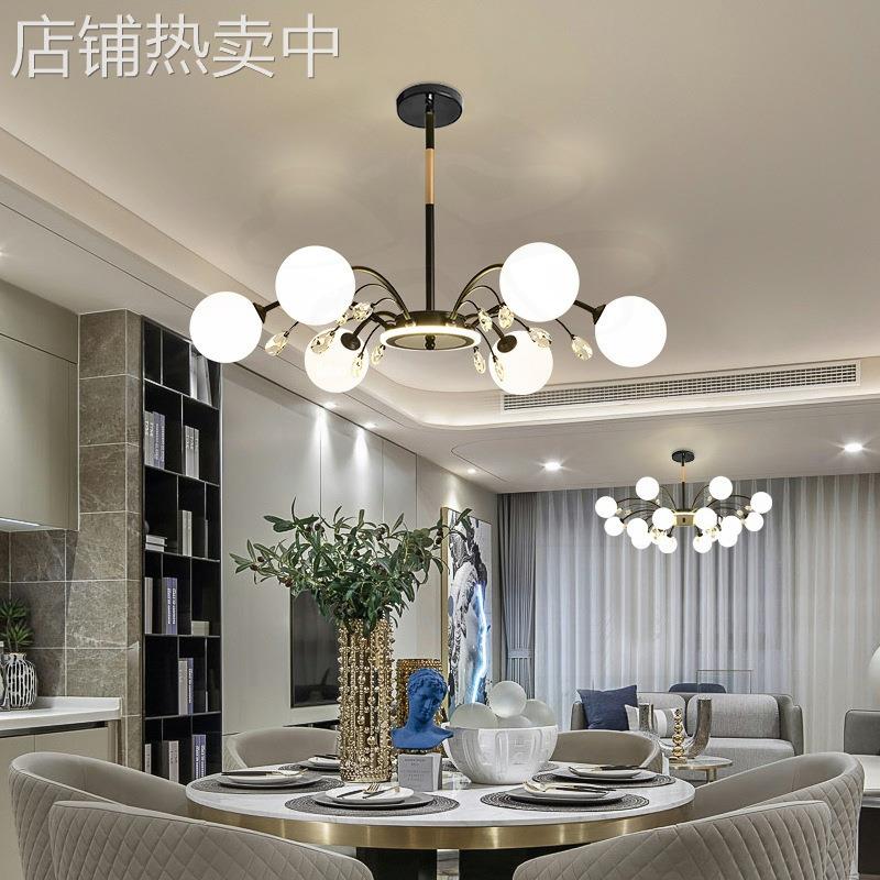 厂家直供北欧风格客厅吊灯简约现代轻奢餐厅灯创意现代卧室灯大气