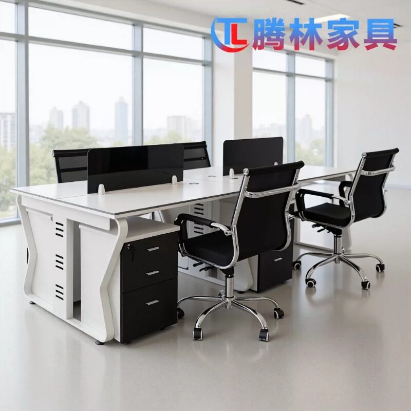 广州腾林家具厂直销钢架办公桌员工卡座办公屏风办公室办公桌