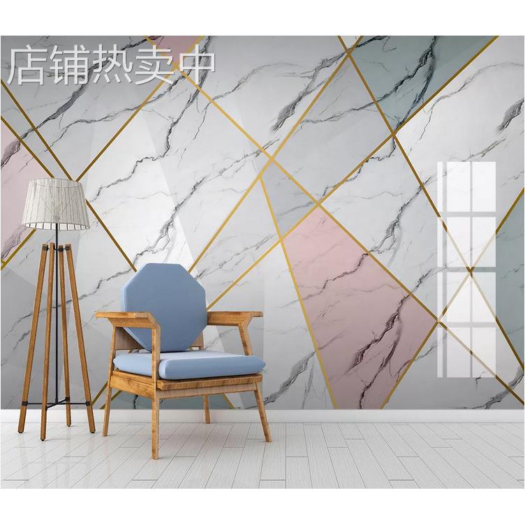 简约大气电视背景墙2023年新款壁纸现代轻奢壁画客厅沙发影视墙布