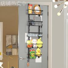 跨境新款家居收纳门挂收纳架吸盘厨房置物架浴室卧室整理门后挂架