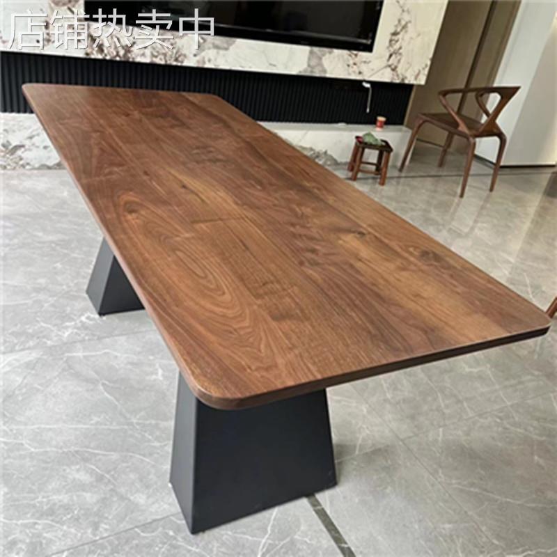 黑胡桃原木板红橡木桌面板榆木榉木吧台板白蜡木餐桌樱桃木书桌板