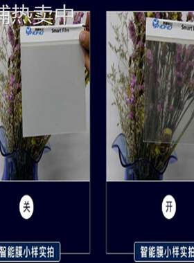 （尺寸齐全） 智能调光通电玻璃投影 电子夹胶膜 变色投影玻璃