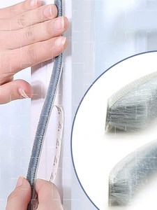 日本门缝密封棉条防寒门窗窗进户门窗户自粘填缝自粘型毛条隔音纱