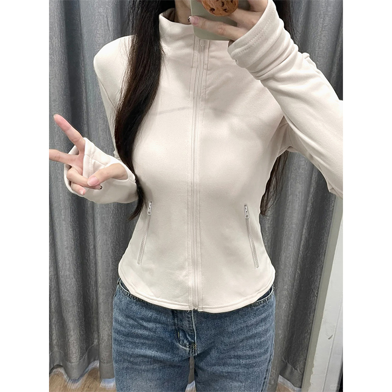 修身摇粒绒内搭内胆抓绒