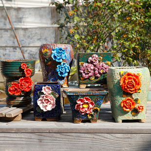 群生盆 大小口径花盆 多肉植物花盆 粗颗粒多肉花盆 大爆裂