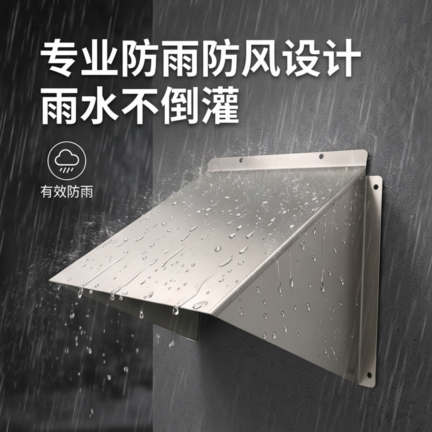 不锈钢防风罩防雨罩排气扇排风罩风帽油烟机出风口罩外墙罩排气罩