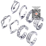 Кольцо для женщин для женщин с открытой полосой до кольца пальцев