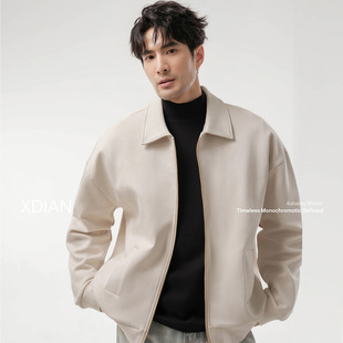 续点「自适应暖核」男士夹克立领发热科技防风宽松保暖外套秋冬季