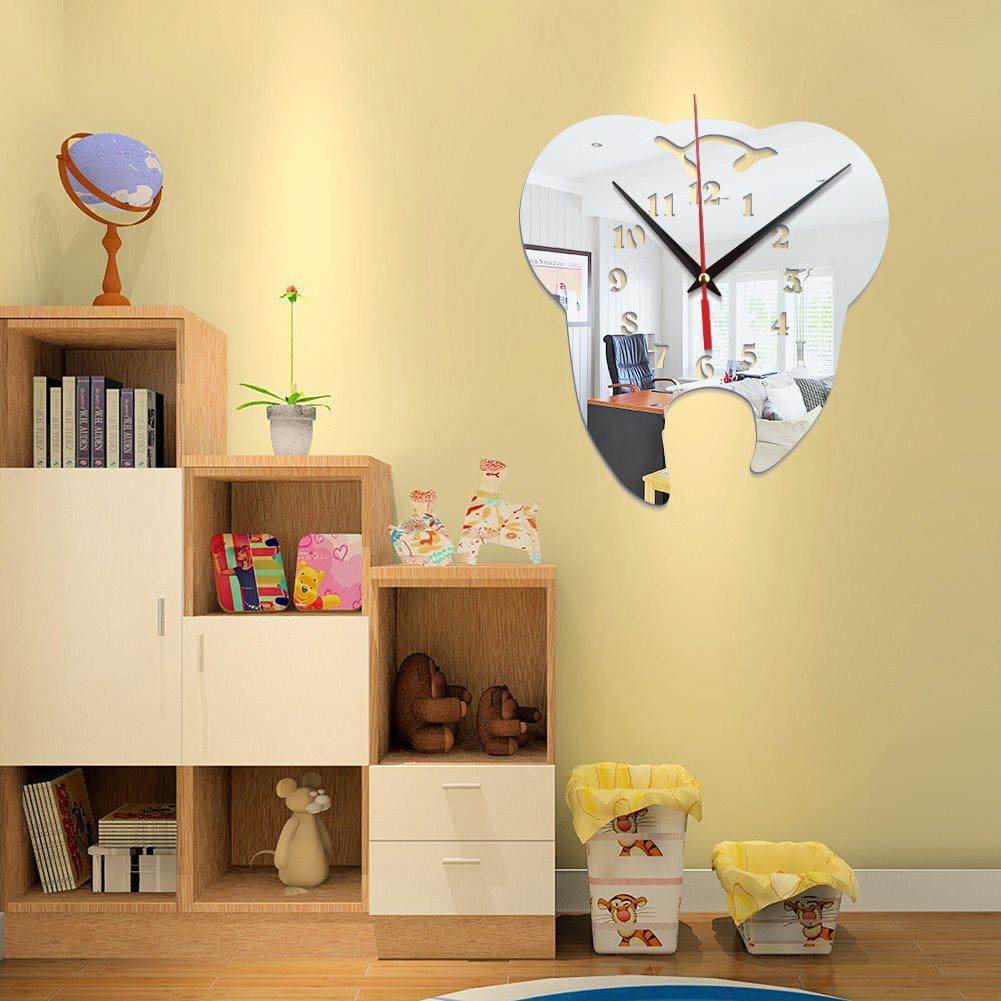 潢装饰品挂钟3d亚克力创意镜面墙贴钟 创意牙齿形挂钟 牙科|ruв категории начало ежедневно, защитное оборудование, Другие Сиз - от Buy2taobao.com для оказания профессиональной услуги покупки агента Taobao