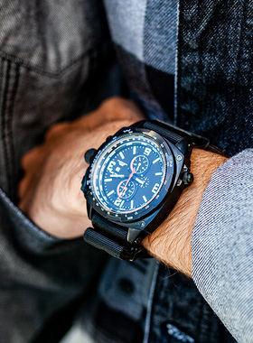 MTM战术手表眼镜蛇黑色盘户外小众时尚运动男石英全新美国进口