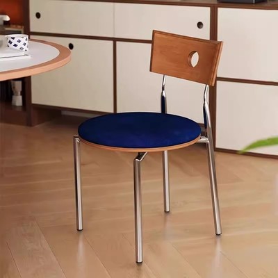 中古风贝格餐椅2025新款家用实木