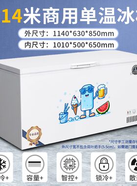 冰柜加宽商用大容量冷藏