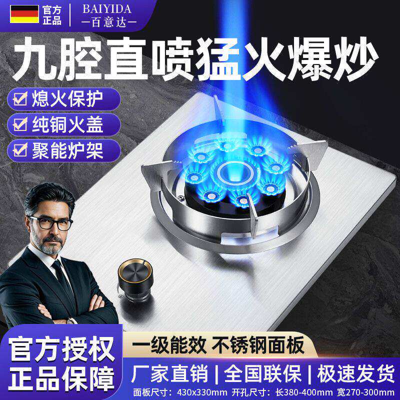 德国品牌猛火煤气灶单灶家用