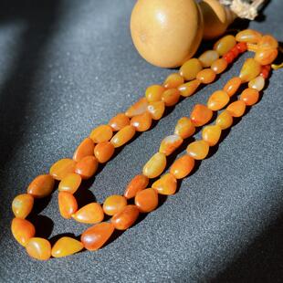 原石国风挂饰颈饰 黄沁金包银细腻老熟 新疆 和田玉籽料项链