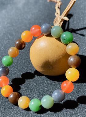 【多宝手串】和田玉多宝 10mm 圆珠手串 油润国风单圈手饰