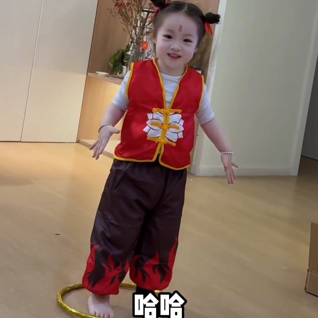 哪吒之魔童降世衣服同款哪咤服装cos演出服儿童表演套装