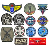 新款 壮志凌云B2刺绣魔术贴航空F35布贴VIP臂章战术士气徽章补丁