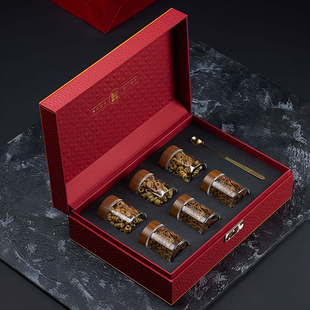 玻璃瓶包装盒空礼盒铁皮石斛西洋参胶囊黑枸杞通用礼品盒空盒子