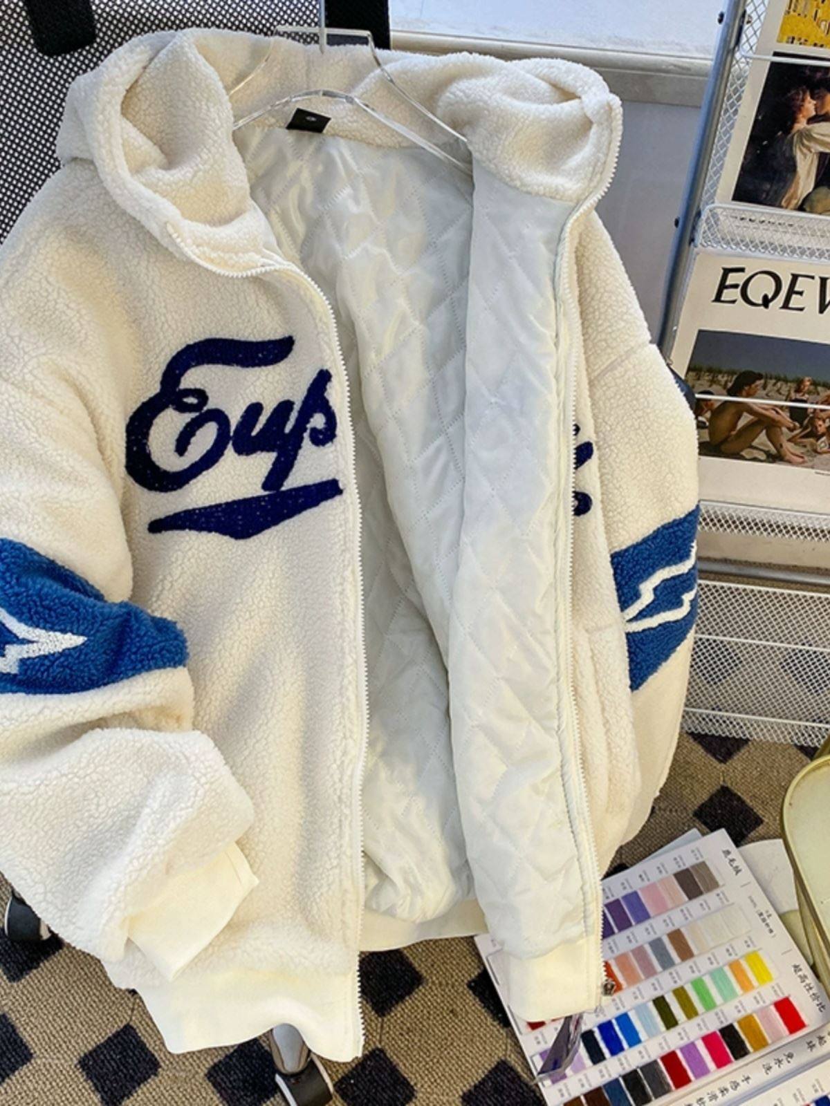 羊羔绒外套男士秋冬季宽松保暖连帽棉衣加绒加厚痞帅棉袄冬装上衣,男装,棉衣,淘宝优惠券,粉丝福利购,淘宝优惠卷