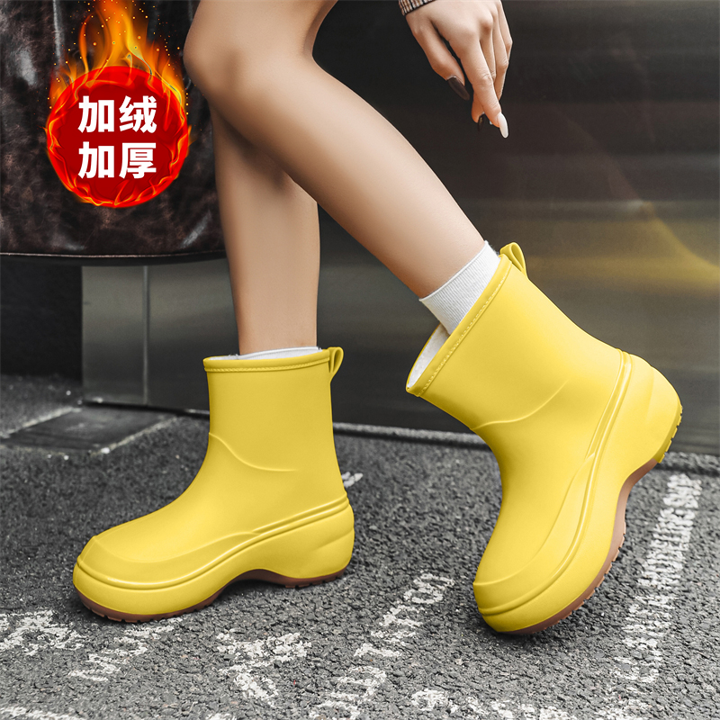 短筒轻便柔软舒适不磨脚女款雨鞋
