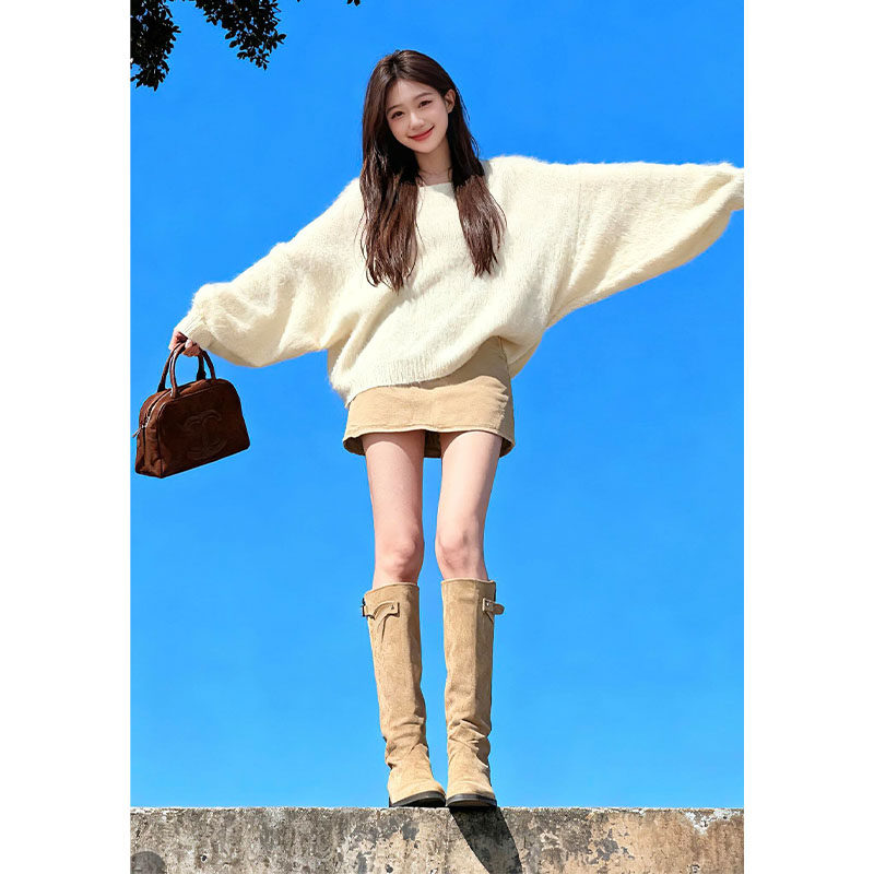 2026超火冬装j巨好看穿搭一整套慵懒风软糯毛衣半身裙两件套装女,女装/女士精品,大码套装,淘宝优惠券,粉丝福利购,淘宝优惠卷