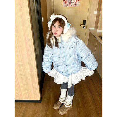 秋冬羽绒棉服女超好看夹棉厚外套