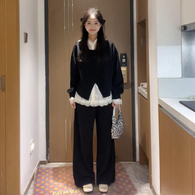 秋冬2025新款网红炸街三件套装女