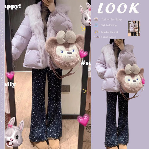 俏丝蔓韩系小个子保暖羽绒棉服